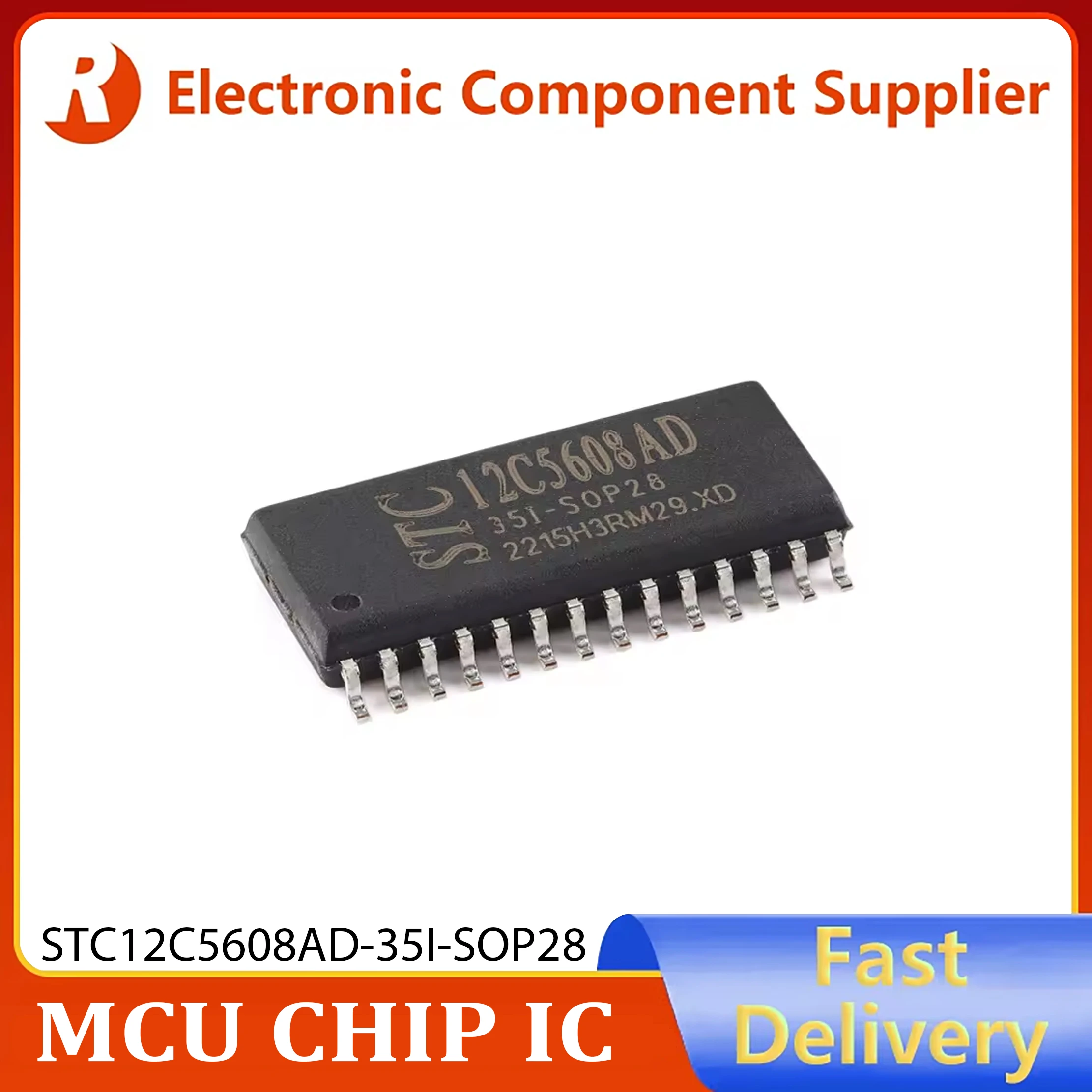 2 قطعة أصلية أصلية ، رقاقة متحكم STC12C5608AD-35I-SOP28G #1