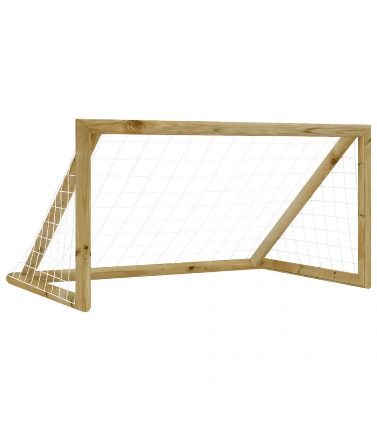 160x100x80 cm soccer goal with net pine wood impregnated soccer goals