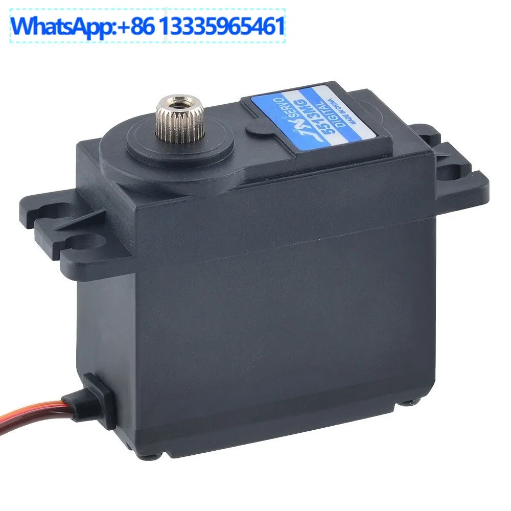 

JX Servo PDI-5513MG, 55,6 г, цифровой ограничительный сервопривод с металлическим зубом, пластиковый сервопривод с крутящим моментом 13 кг