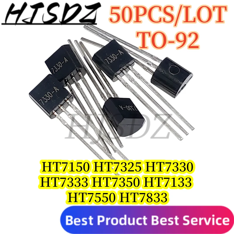 【50PCS/LOT】TO‑92 HT7833 HT7133 HT7150 HT7325 HT7330 HT7333 HT7350 HT7550 HT7550‑1 HT7833A Linear Regulator IC