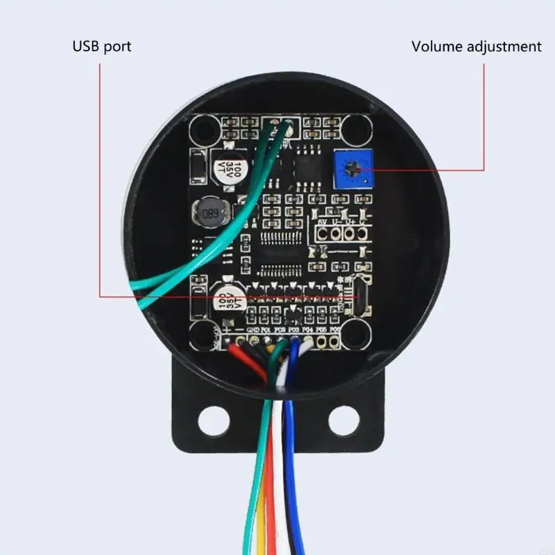 L6Y DC6-30V Car Voice Industrial TriggerVoice Speaker 4Channel Prompter Sound Alarm Reverse Buzzer Alarm Horn