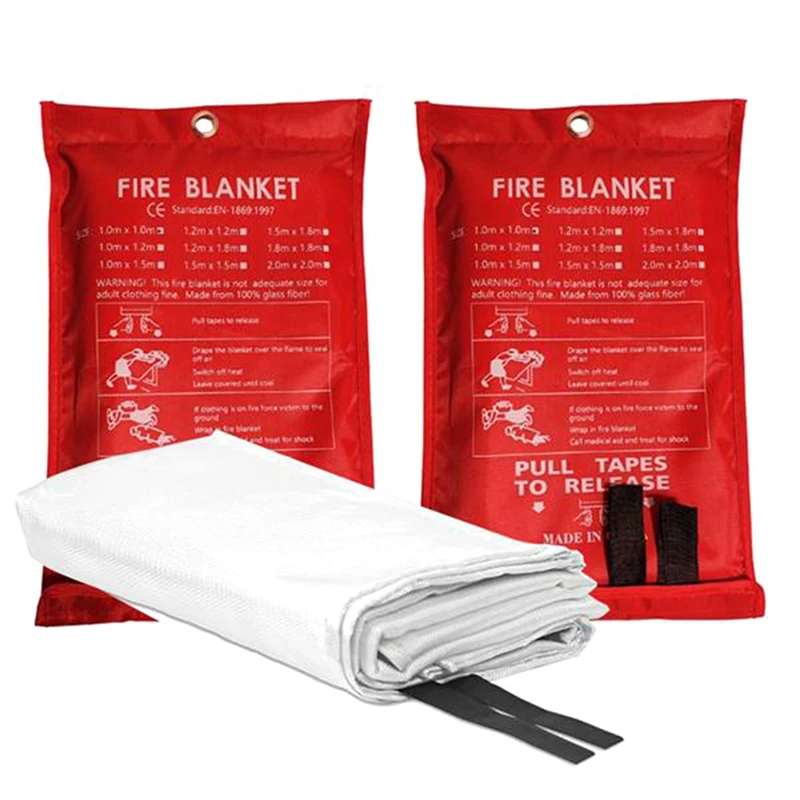 

Emergency Fire Blanket, Fire Blanket, Fire Suppression Blanket For Kitchen, Grill, Fireplace (47Inch X 47Inch)