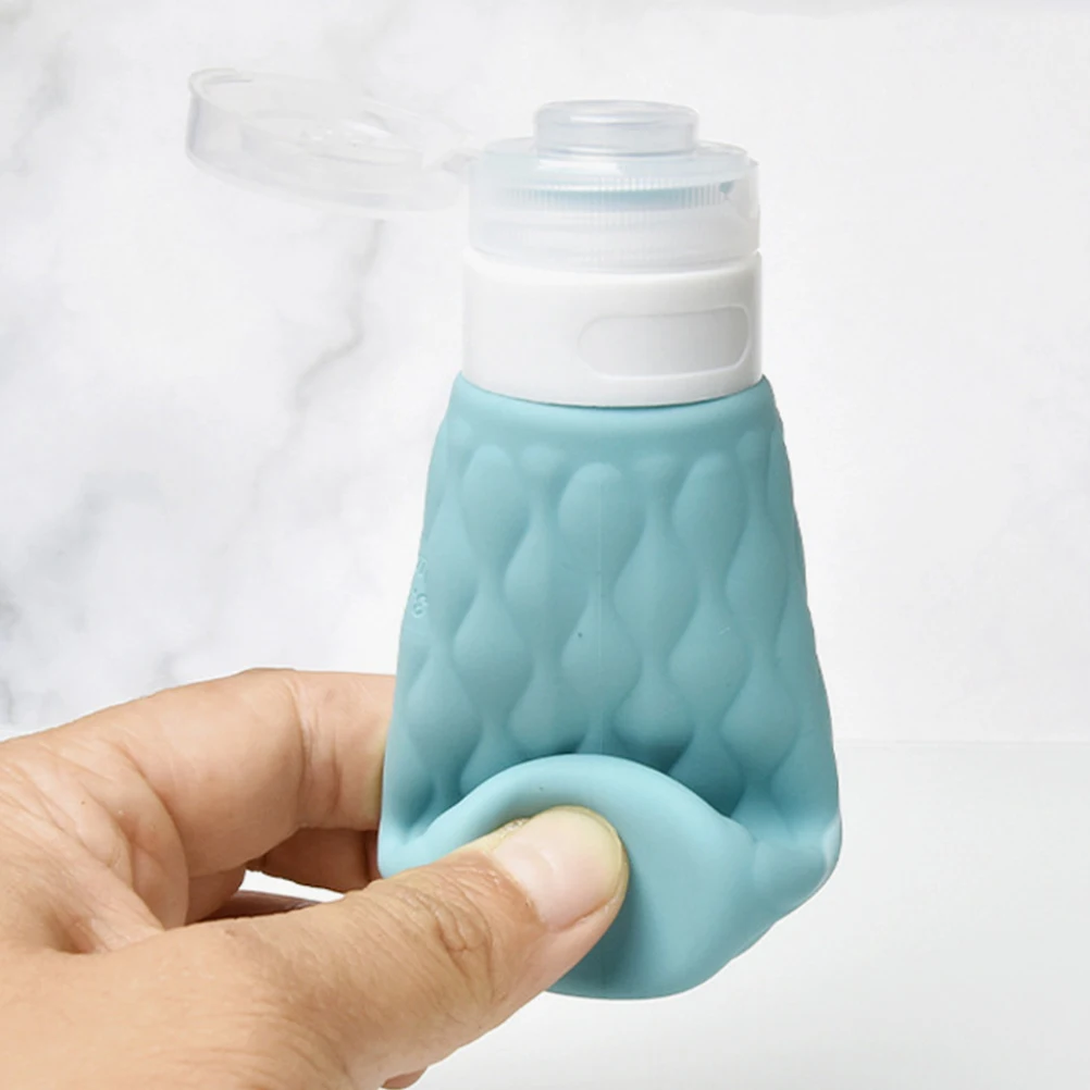 4 個の漏れ防止トラベルボトルシリコン絞り可能な詰め替え容器シャンプーローションボディケア用旅行絞り可能なチューブ