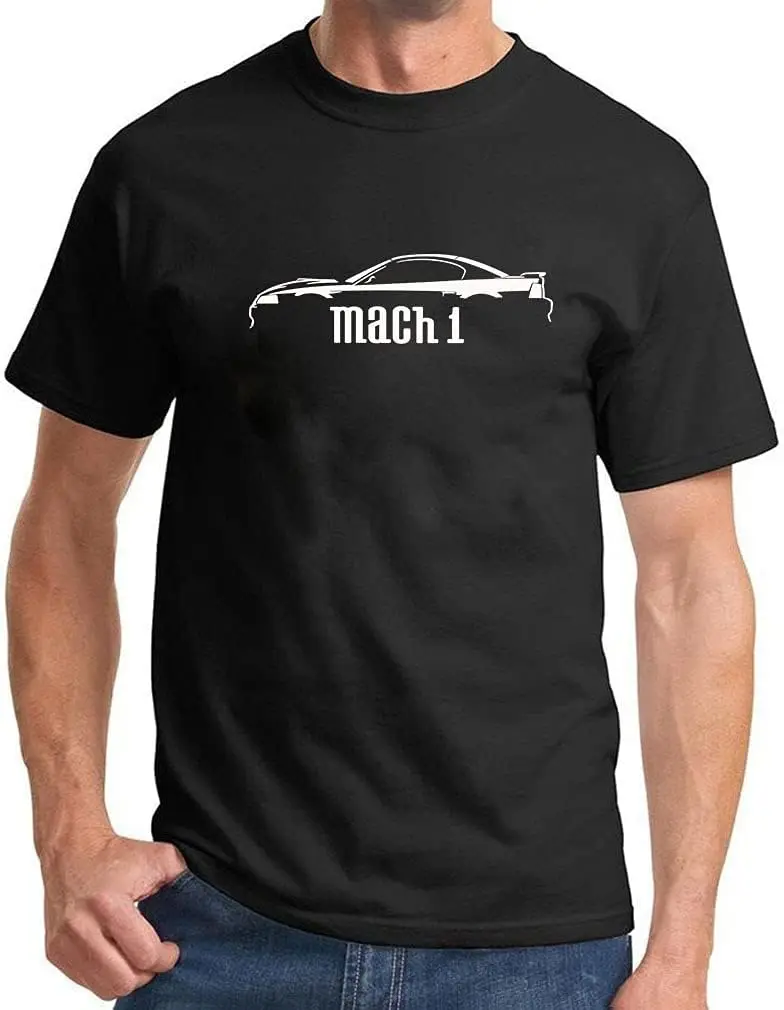 2003 2004 Ford Mach 1 Mustang Classic Outline Design Print Tshirt