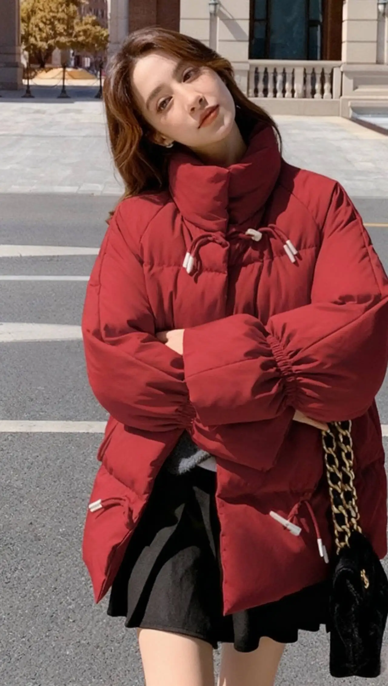 سترات باركاس للسيدات والفتيات للخريف مزيج محشو برباط ورباط وفتحة رقبة ثابتة ملابس شارع عادية حضرية وحديثة متعددة الألوان قابلة للتنفس