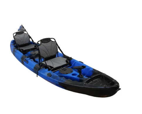 2023 China Plastic Kayak Wholesale For Fishing And Entertainment Canoe With Oars Paddles Kayak For Sale