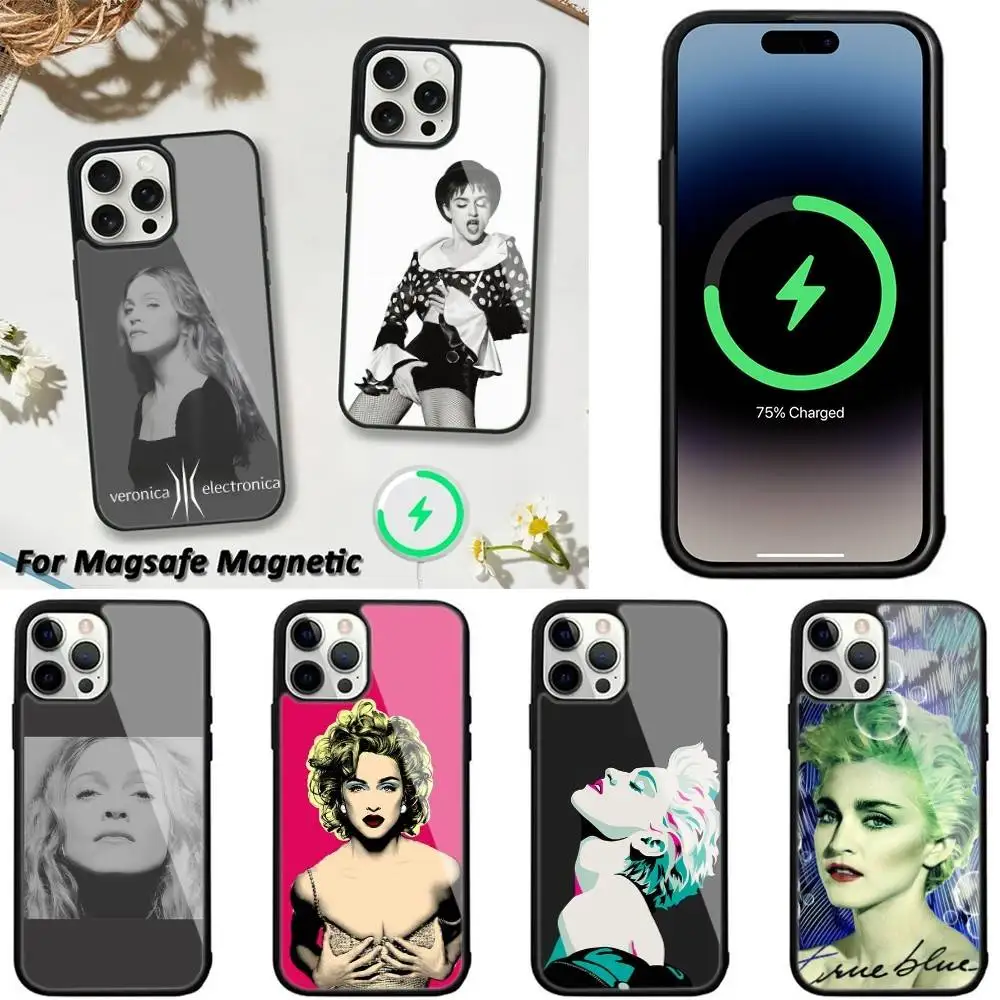 

Veronica Electronica M-Madonna Phone Case For iPhone 16,15,14,13,12,11,Plus,Pro,Max,Mini Magsafe Magnetic Wireless Charging