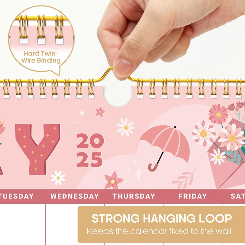 تقويم حائط لمدة 18 شهرًا: من يناير 2025 إلى يونيو 2022، مخطط شهري كبير الحجم للمنزل أو المكتب