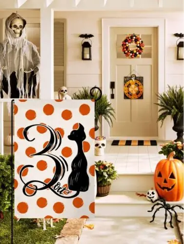 Double Sided Welcome Fall Pumpkin Truck Garden Flag 12X18 Burlap Flag VVL YYX EEZ