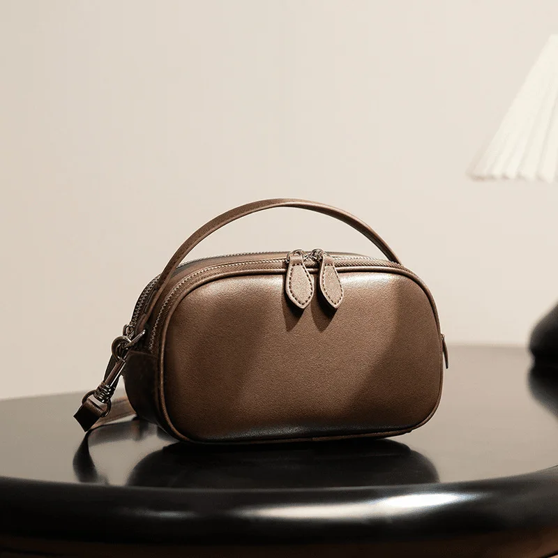 Sommer Neue Echte Leder Damenhandtaschen Designer-Inspirierte Henkeltasche Urban Commute Schultertasche Tragbare Umhängetasche