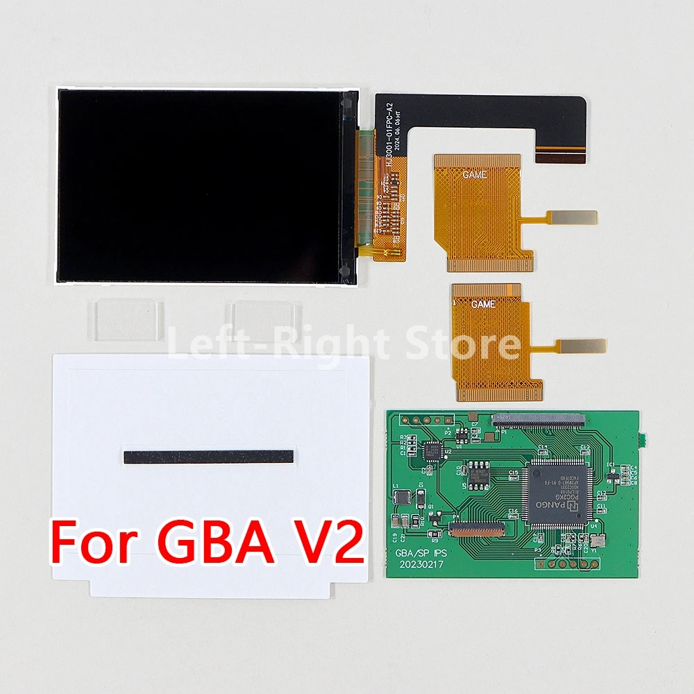 15sets For GBA Console LCD V2 Screen Replacement Kits For Nintend GBA V2.0 Dacklight LCD Screen Levels High Brightness IPS