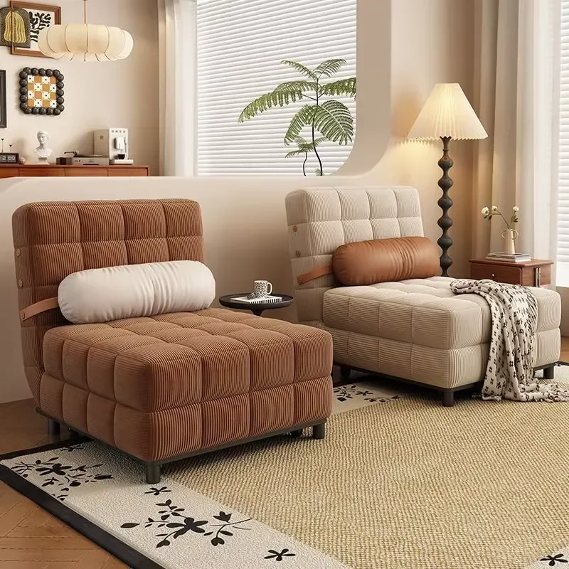 Modern Reclining Fabric Convertible Sofa Bed L-Shape Modular Folding Wooden Living Room Furniture Storage Hotel Bedroom