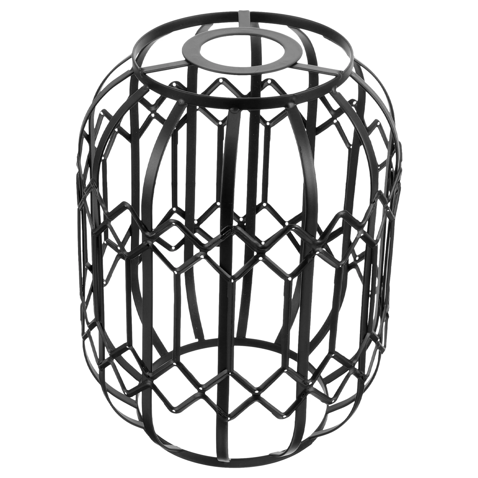 

s Iron Lampshade Black Metal Pendant Shade for Home Hollow Design Easy Install Modern Lamp Shades Replacement Ch