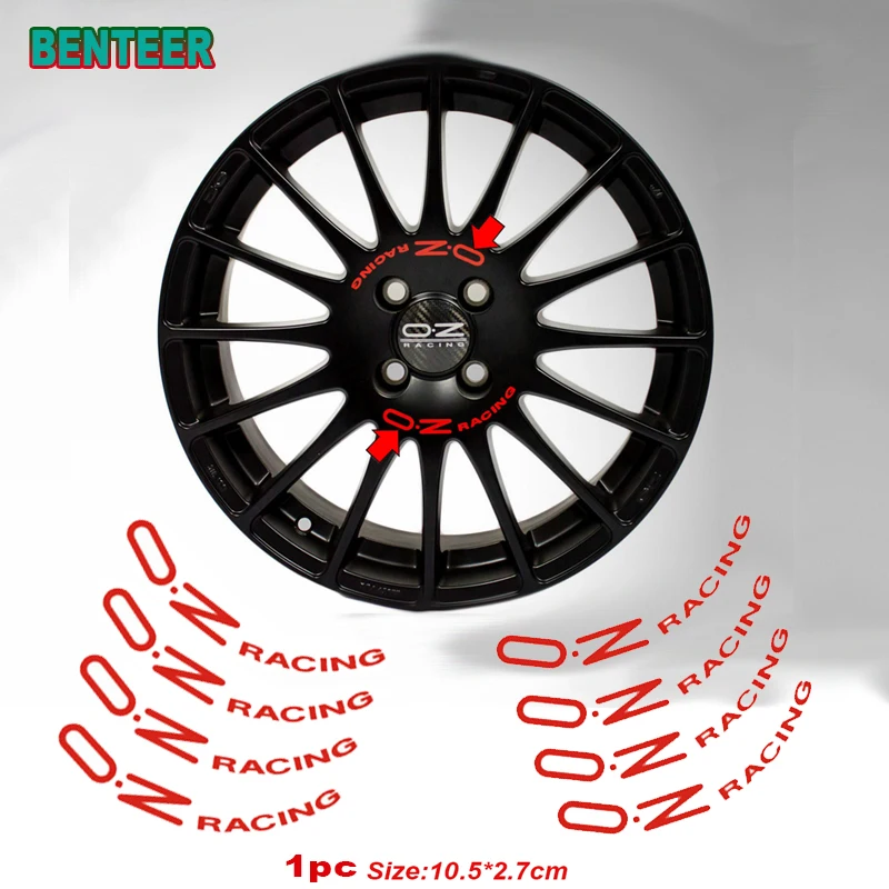 Pegatinas para rueda de coche, 8 piezas, OZ Racing