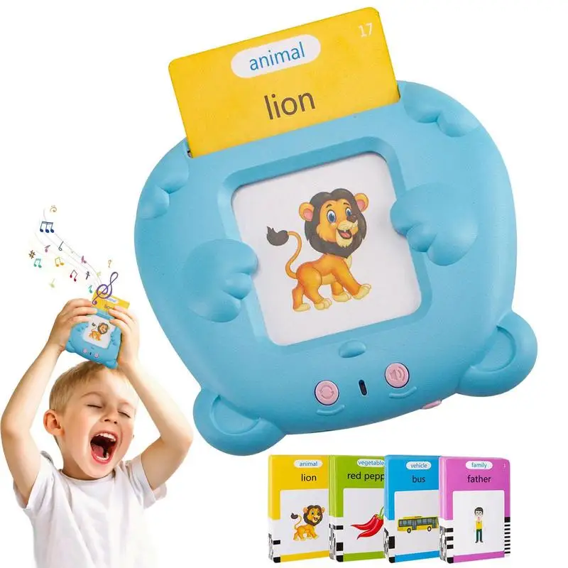 Kids Learn English Toys Early Intelligent Education Audio Electronic Book Flash Card Reading Machine Montessori Study Toys Book