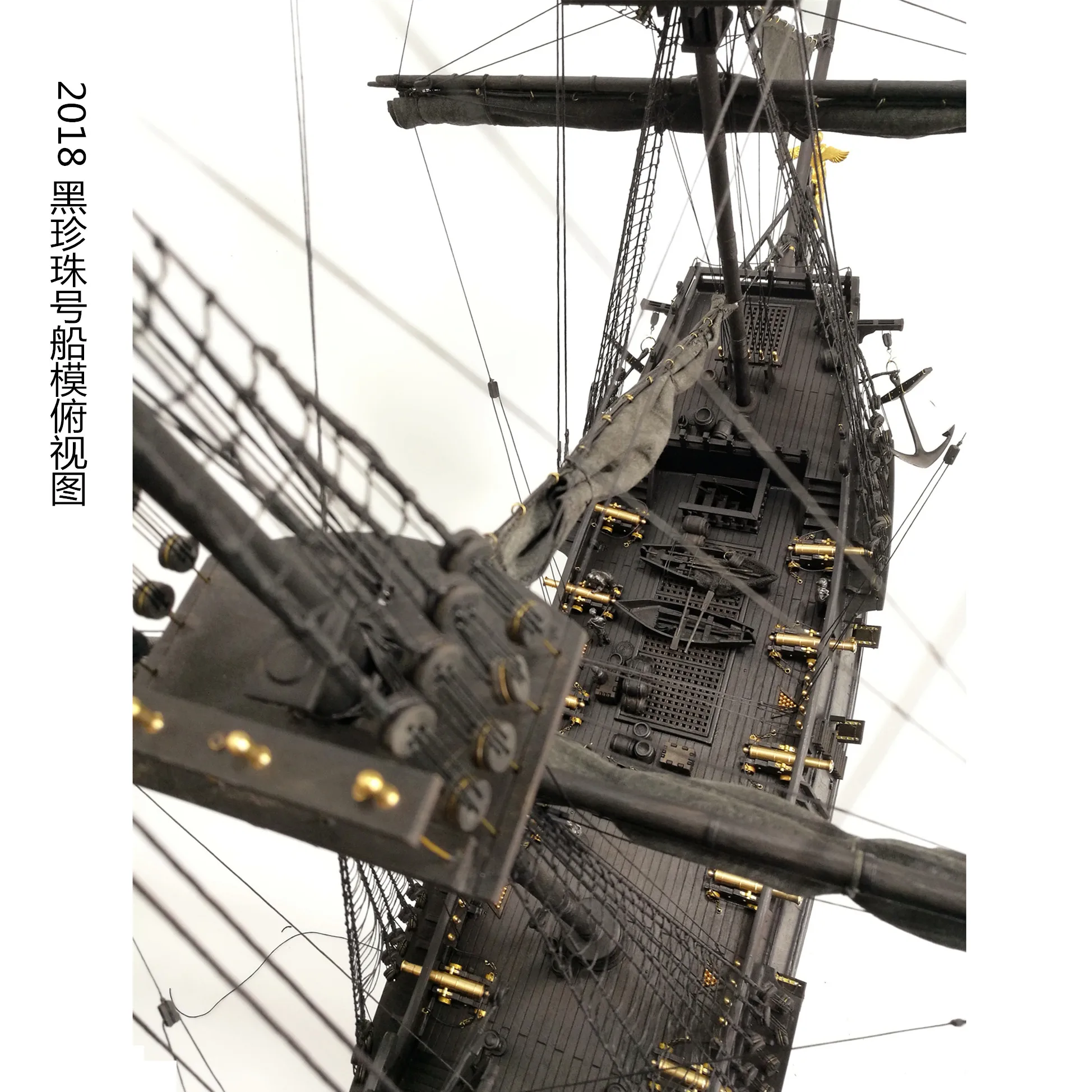 2018 DIY 1/35 Pirates of the Caribbean Black Pearl No. Wooden Sailing Ship Model Kit Hand-Assembled Crafts