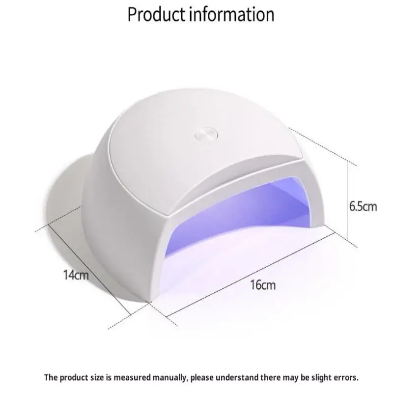 60Wミニネイルドライヤーマシン、ポータブルLED UVマニキュアランプ、2つのタイマーモード付きネイルランプ、ポリッシュやニスの乾燥用、USBケーブル付き