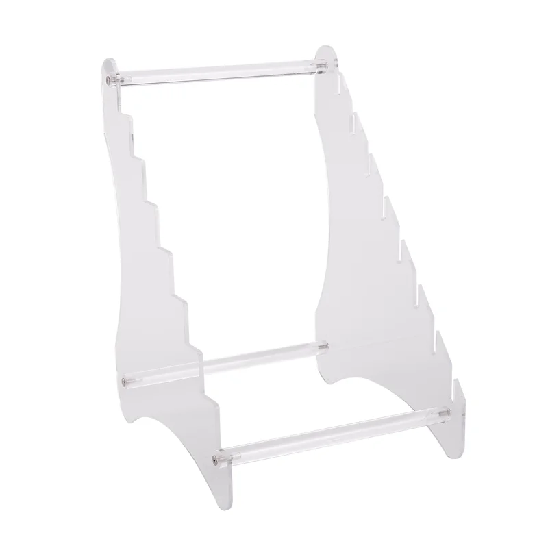 AT53 حامل عرض سكاكين أكريليك شديد التحمل، حامل سكاكين الجيب، رف سكاكين النجاة للصيد، قطعة واحدة (ثمانية طبقات) #6