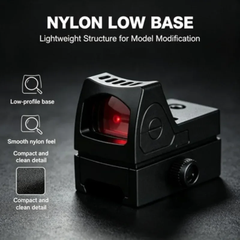 Nylon Low Profile Clamp Base Red Light Decor Calibration Ornament Adjustable Size Universal Toy Model Auxiliary Parts