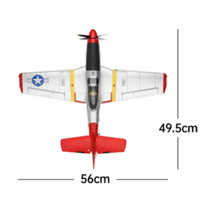 Hot New Weili Xk A280-P51 Remote Control Camera 3d/6g System Fixed Wing Glider Aircraft Model Toy Gift