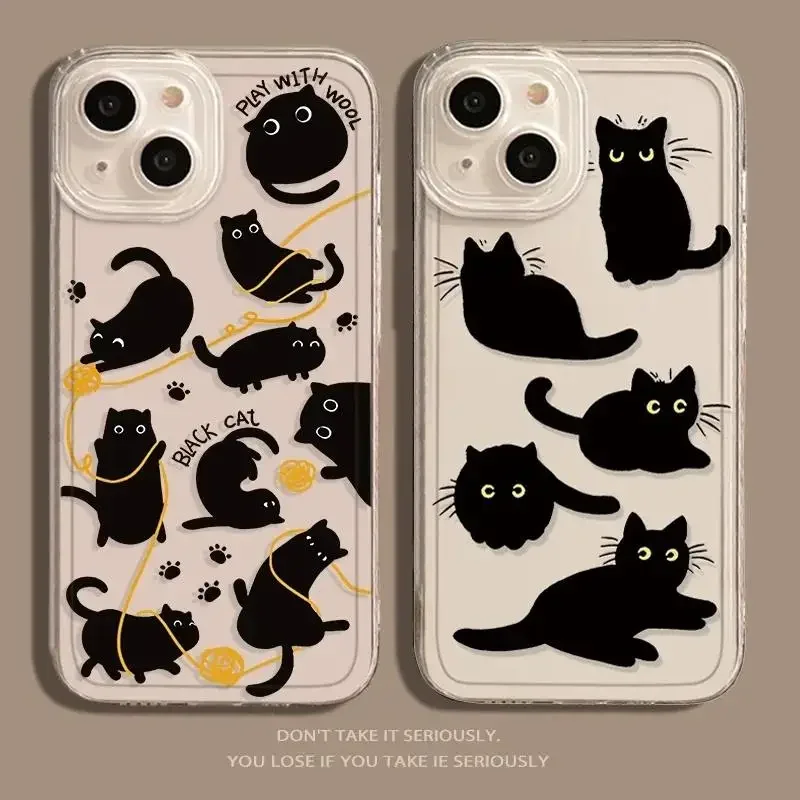 Cartoon Cute Cat Case for Samusng Galaxy S25 Ultra 5G S24 S22 S23 Plus Ultra S20 S21 FE A16 A54 A55 A35 A34 A53 A14 A32 Cover