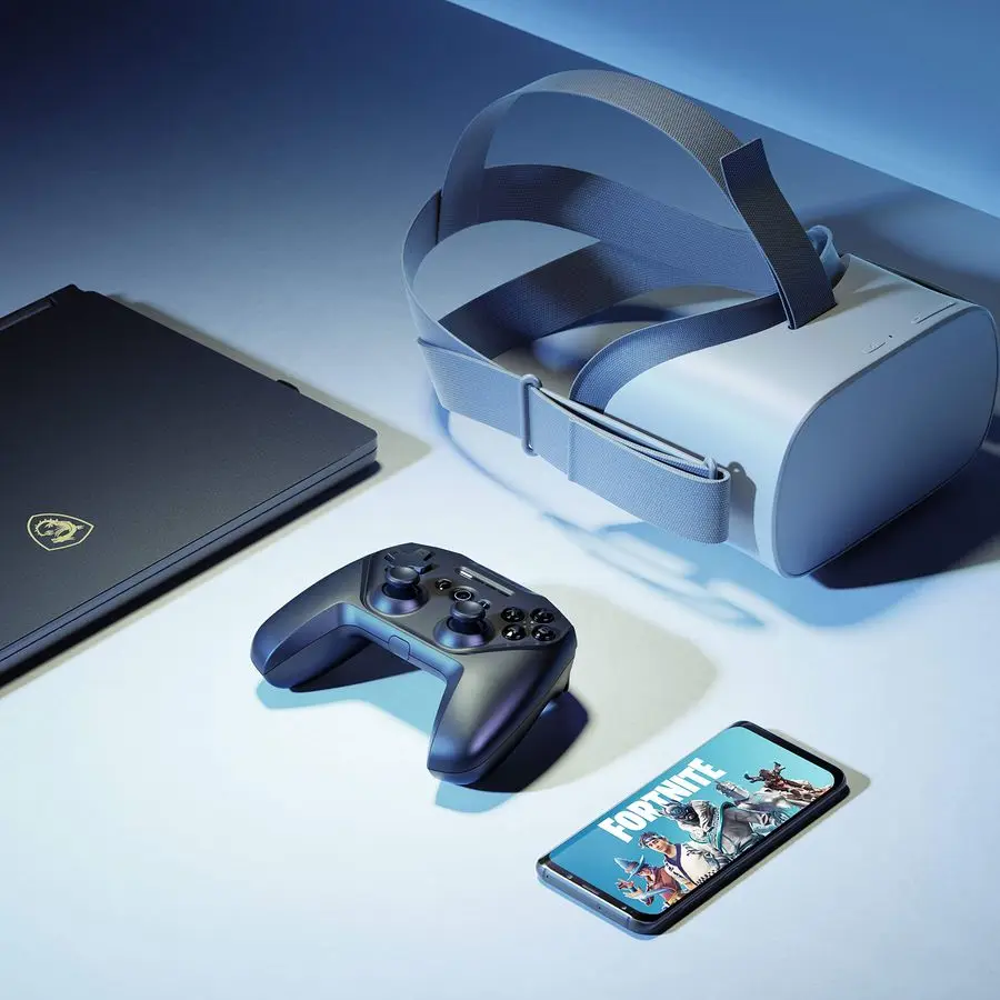 Stratus Duo Wireless Gaming Controller kompatibel mit Android, Windows, VR und Chromebooks DualWireless Connectivity HighPerfo