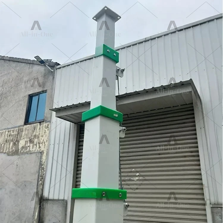 3-6 Section Retractable Galvanized Electric Winch Hydraulic Light Tower Telescopic Mast Machine