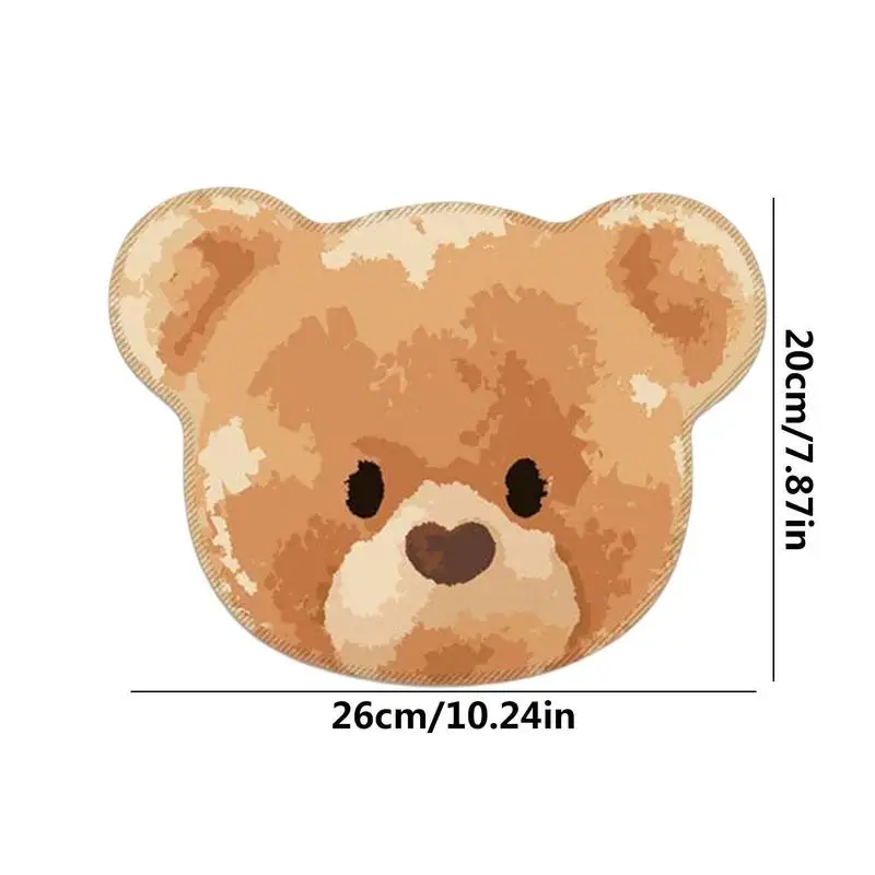 Cute Cartoon Bear Mouse Pad Non Slip Bears Pattern Mouse Pad Multifuncational And Comfortable Use For Student Office Desk