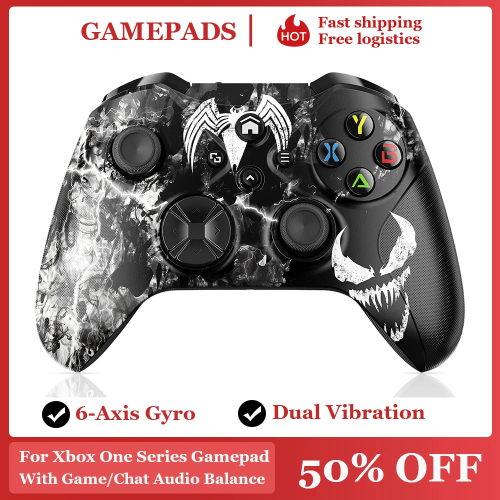 Contrôleur sans fil pour Xbox One série X/S, manette de jeu Wifi avec capteur gyroscopique à 6 axes, Joystick à effet Hall à double Vibration