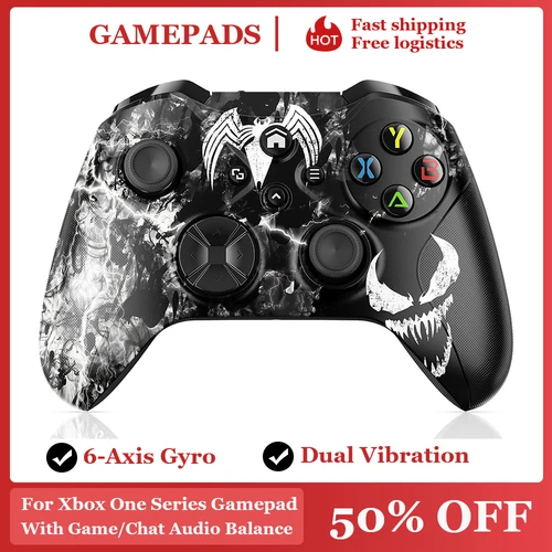 Controlador inalámbrico para Xbox One Series X/S Pc, mando para juegos Wifi con Sensor giroscópico de 6 ejes, Joystick de efecto Hall de vibración Dual