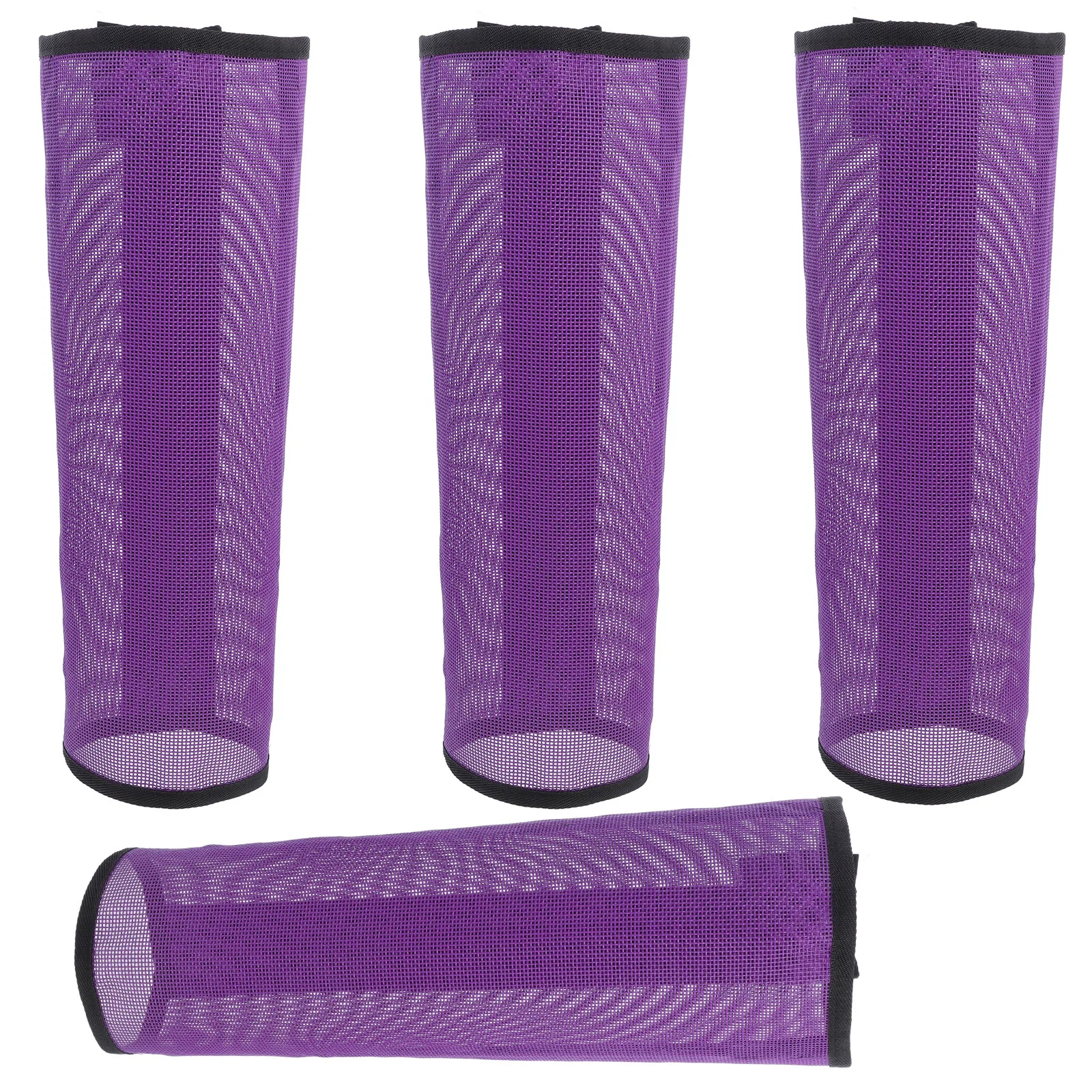 4 قطع من أحذية ركوب الخيل على شكل ساق الحصان، غطاء حماية يلتف شبكيًا قابل للتنفس باللون الأزرق #1