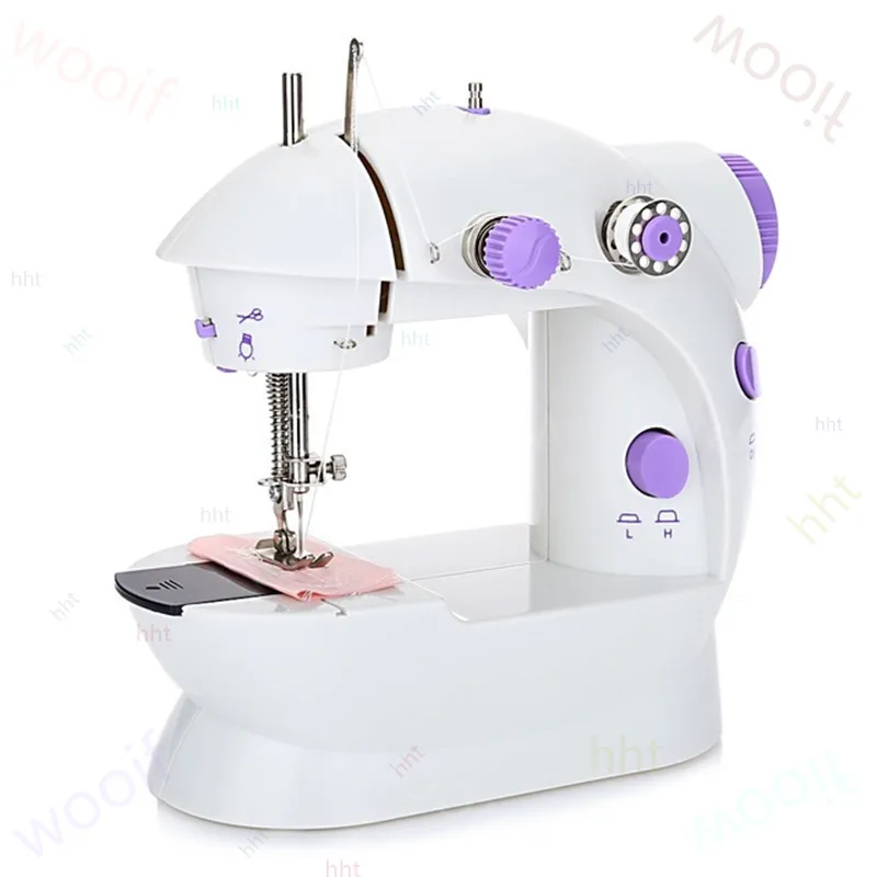 Sewing machine 202A with lamp household electric mini small eat thick pedal sewing machine clothes car