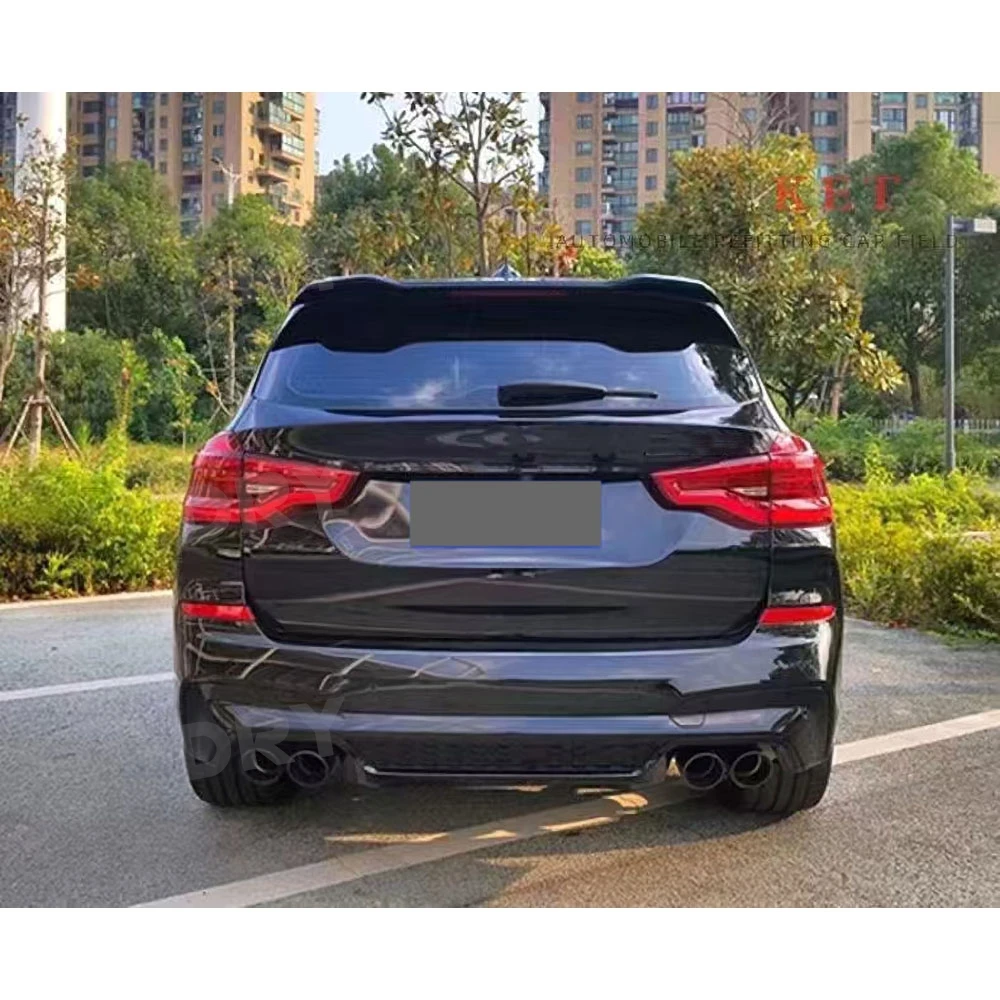 ل BMW X3 G01 M Sport 2018-2020 لـ X3M G01 2019-2021 لمعان أسود خلفي الناشر الوفير الناشر المصد الخلفي الناشر الشفاه