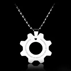 Hot Sale War Machine Necklace Metal Reaction Furnace Necklace For Men Women Fans Necklace Keychain ﻿