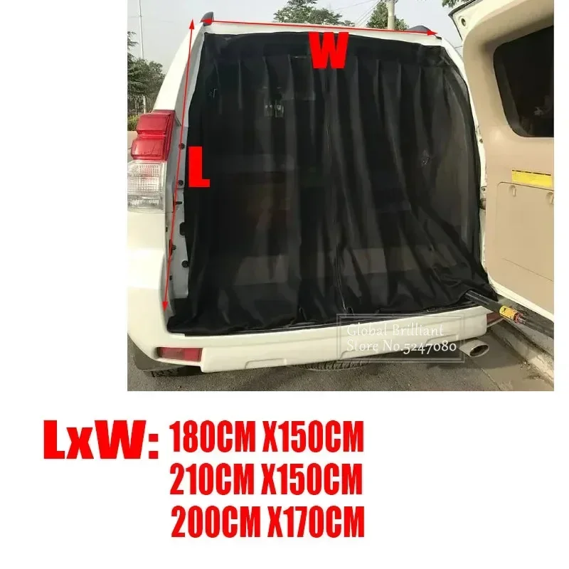 Universal Car Tailgate Mosquito Net Magnetic Curtains Ventilation Mesh Screen Sliding Door Flyscreen Van Fly Net For VW T5 T6