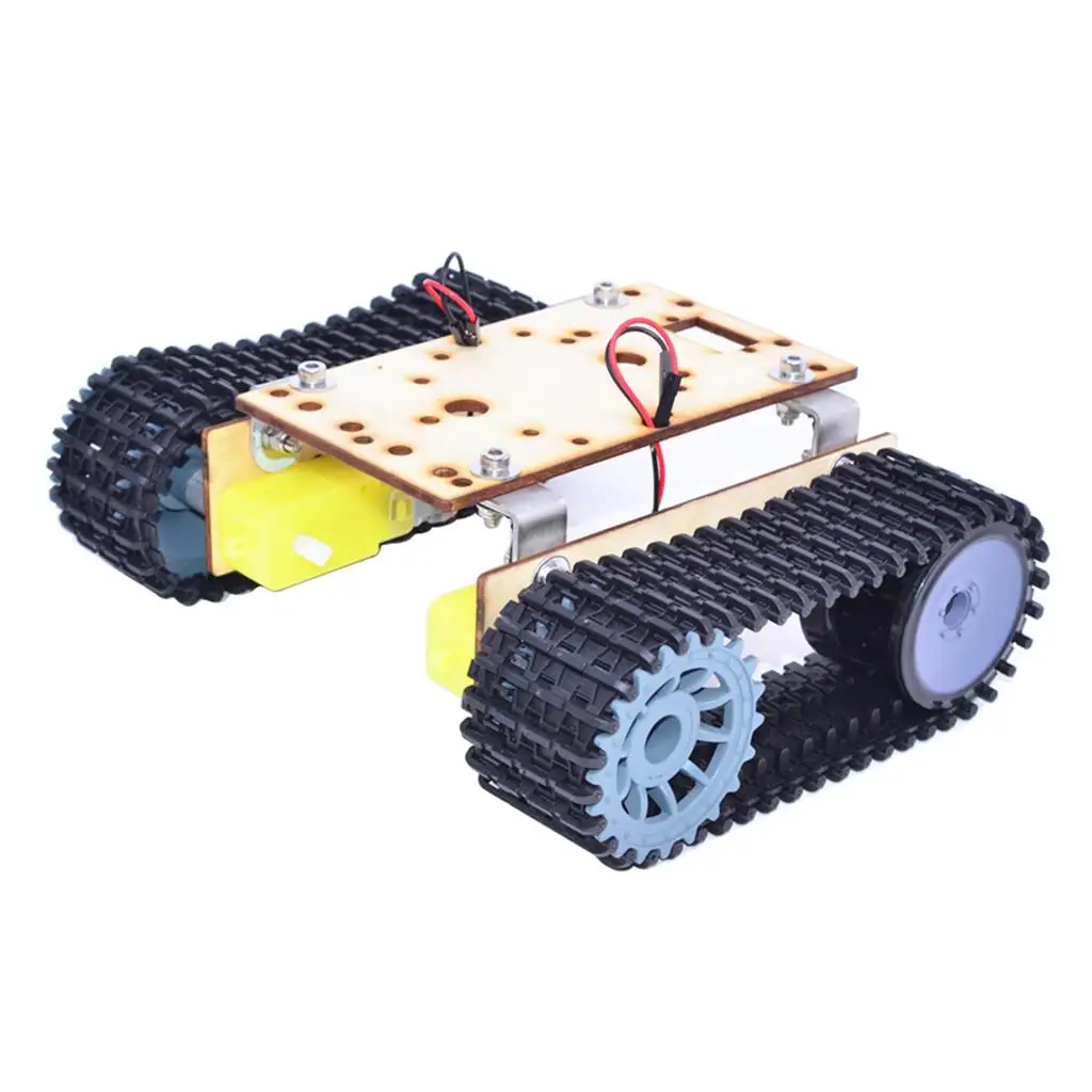 Alloy Tank Car Chassis Track Crawler Kit DIY Robot Science Toy with TT Motor