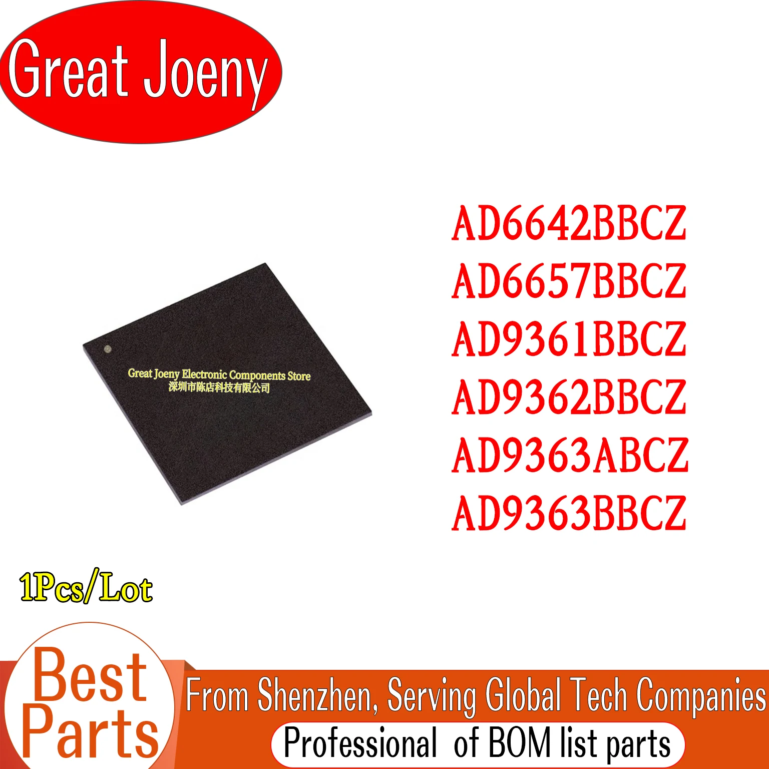 AD6642 AD6657 AD9361 AD9362 AD9363 AD9363 AD6642BBCZ AD6657BBCZ AD9361BBCZ AD9362BBCZ AD9363ABCZ AD9363BBCZ IC Chipset BGA-144