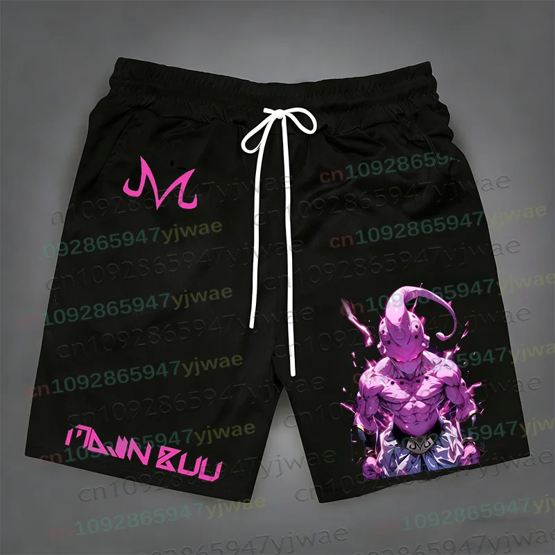 

Мужские пляжные повседневные шорты Dragon Ball Majin Buu в стиле японского аниме, летние, в стиле Харадзюку, Y2K, оверсайз, спортивные, для фитнеса, женские и мужские шорты