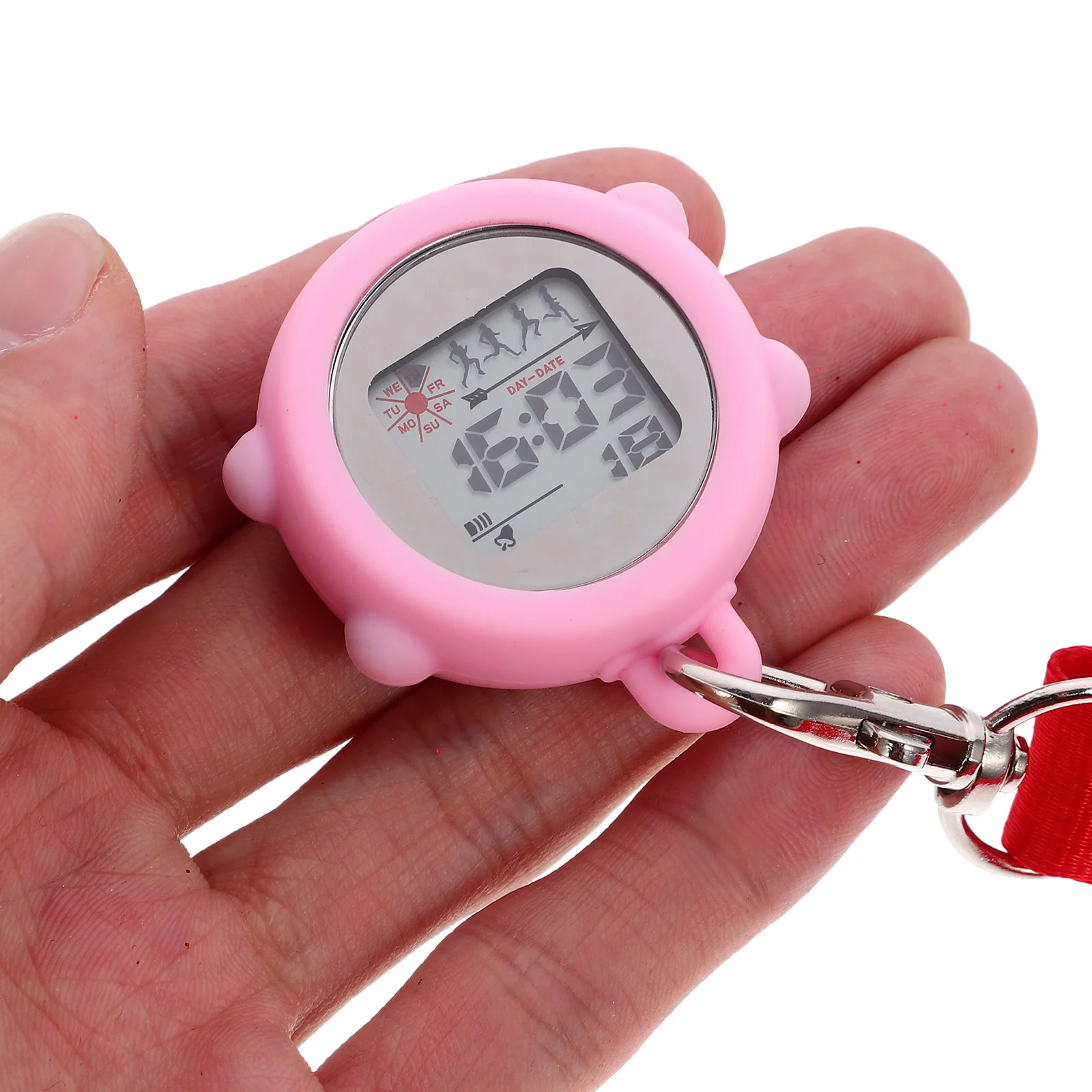 

Big Round Face Nurse Simple Design Portable Pocket With Neck Rope Clip On For Women Men Student Gift Nursing Badge Accessories