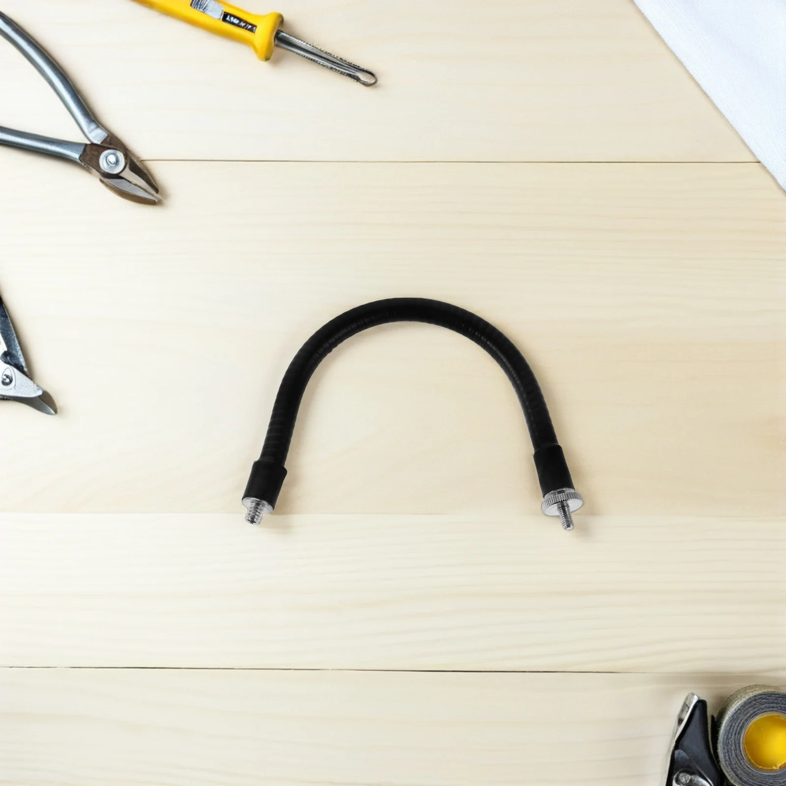 Metal Microphone Gooseneck Extension Rod 360° Adjustable Bendable Mic Holder For Live Streaming Studio Recording M5 To 1/4