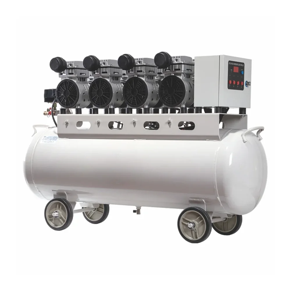 For Aircompressor 2400kw Oil-free Air Compressors With 400l 120 Litre Air Tank Ac Power portable