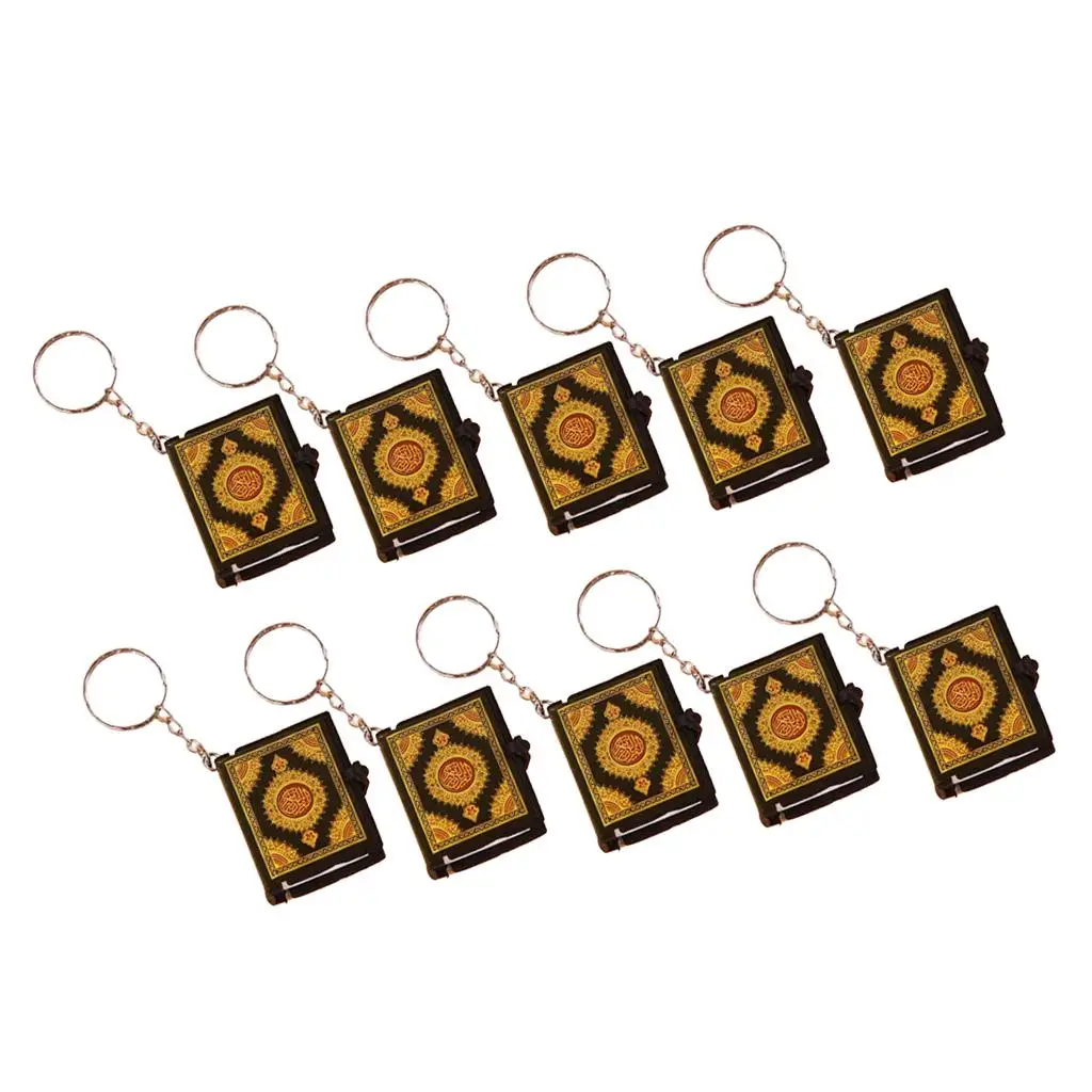 سلسلة مفاتيح صغيرة لكتاب تابوت القرآن ، سلسلة مفاتيح كوران للمسلمين ، محفظة حقيبة ، ديكور مفاتيح السيارة ، 10