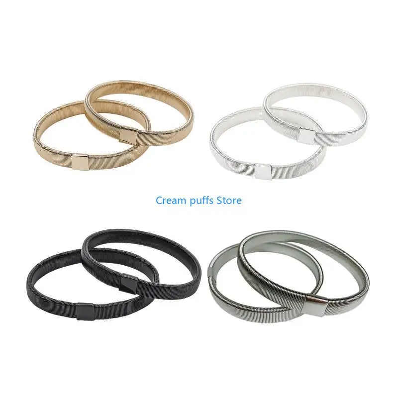 50LE Sleeve Garters Non Slip Shirt Sleeve Holder Armband for Men Bar Casino Use