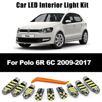 適用於VolkswagenPolo 6R 6C 2009-2017款的13件式LED車內照明燈/腳部迎賓燈套裝(附CANBUS匯流排) 8 最佳銷售 2014年馬球賽 - №1