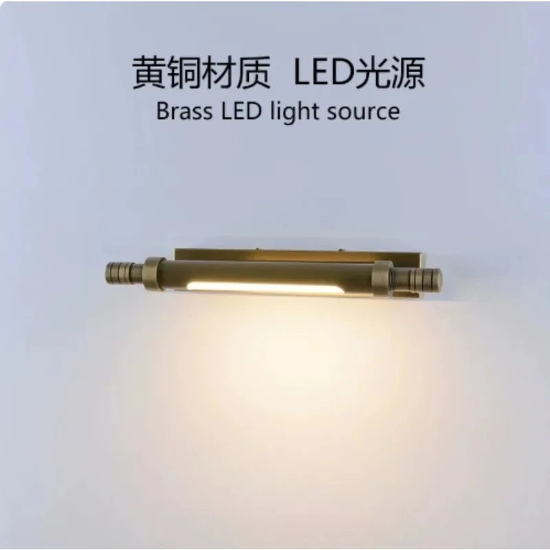 Matte Black Tubular LED Wall Lamp Linear Bathroom Vanity Light Minimalist Metal Wall Mount Mirror Light Hotel Apartment