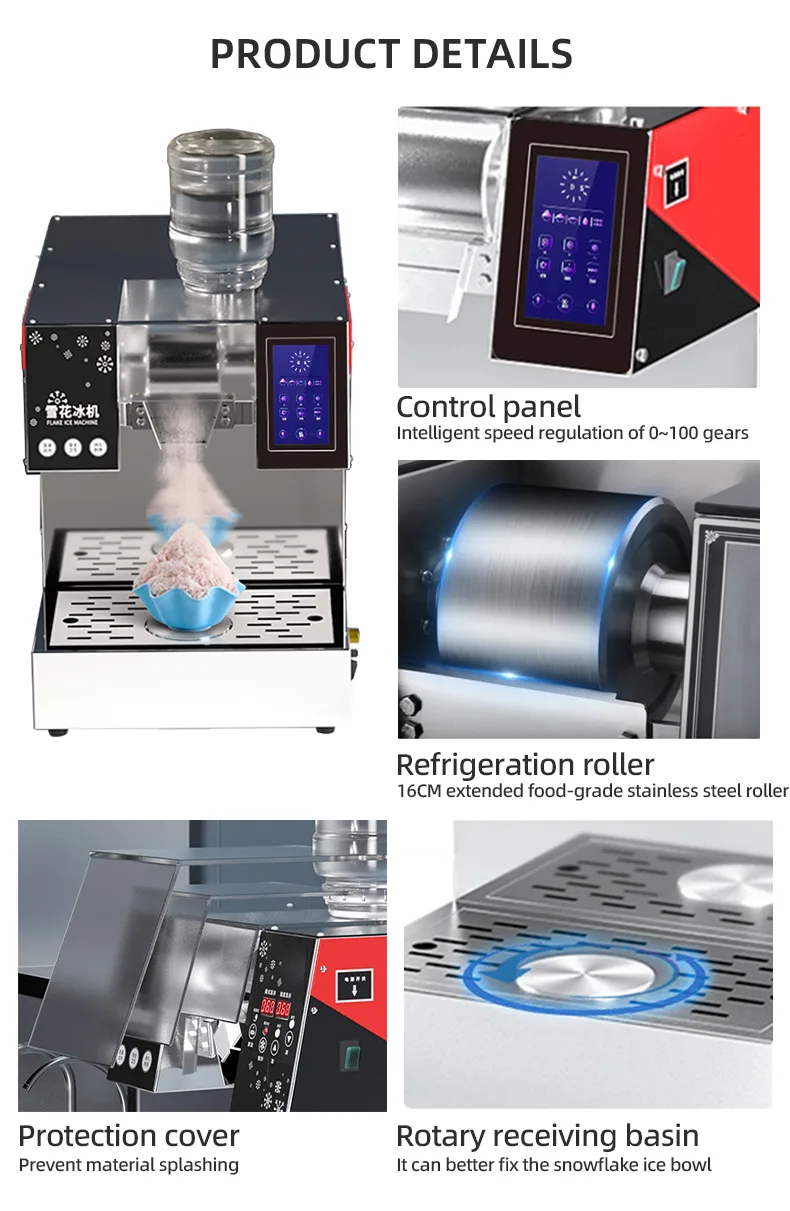 Snowflake Ice Bingsu Machine for Market Latest Reliable Shave Ice Machine