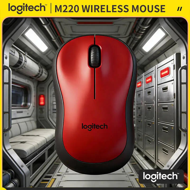 

Logitech M220 Wireless Quiet Mouse Compact Design 18-Month Battery 1000 DPI Optical Sensor 10m Range