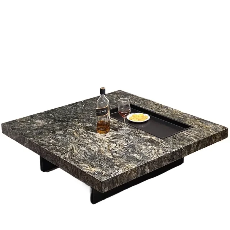

Italian minimalist modern minimalist light luxury rectangular coffee table