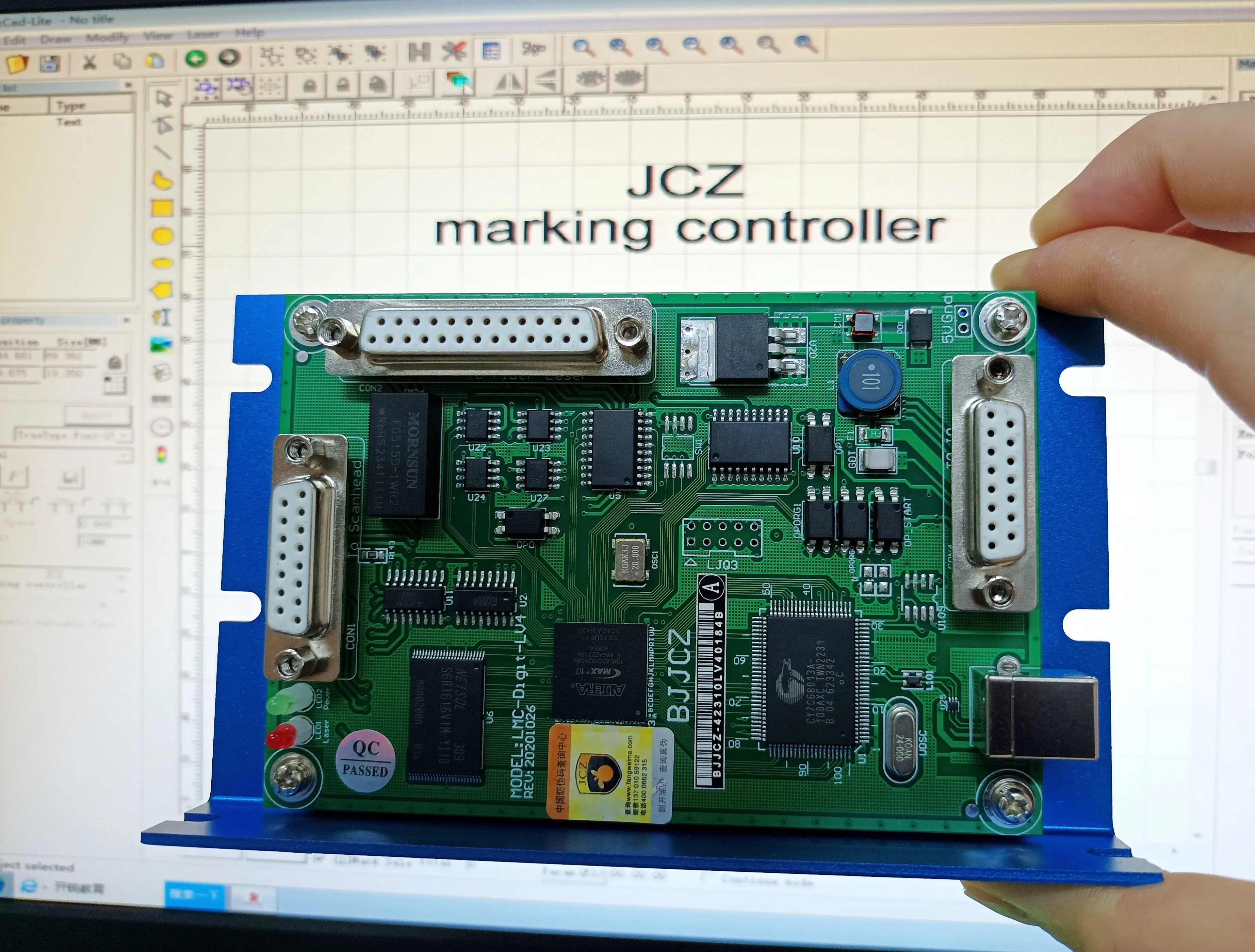 Original BJJCZ Brand Controller LMC-DIGIT-LV4 Control System For CO2/UV Laser Marking Machine