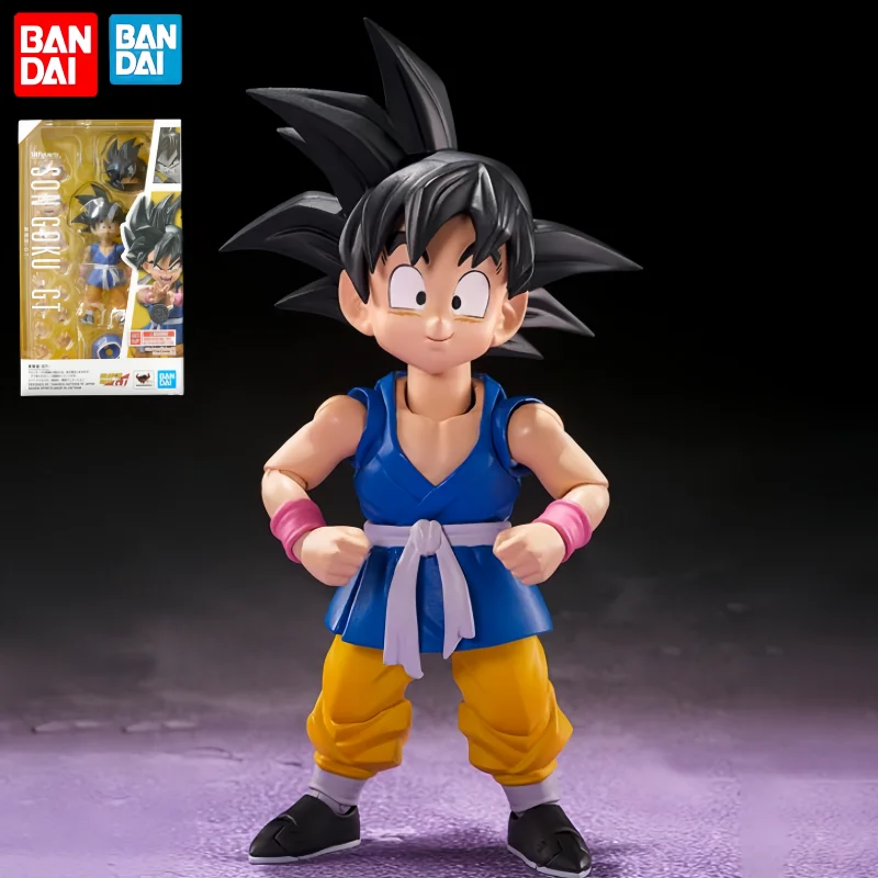 

Original In Stock Bandai Dragon Ball Gt S.h.figuarts Son Goku Kid Kamehameha Anime Figure Action Model Figurals Gift Toys